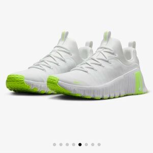 Nike Kids White and Green Sneakers